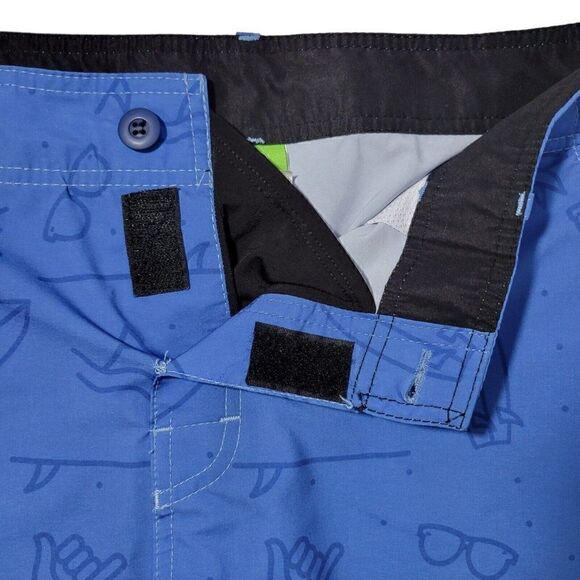 Senor Frogs Board Shorts Swim Trunks Mens Size 36 Blue Tropical Vacation Beach - Picture 8 of 12